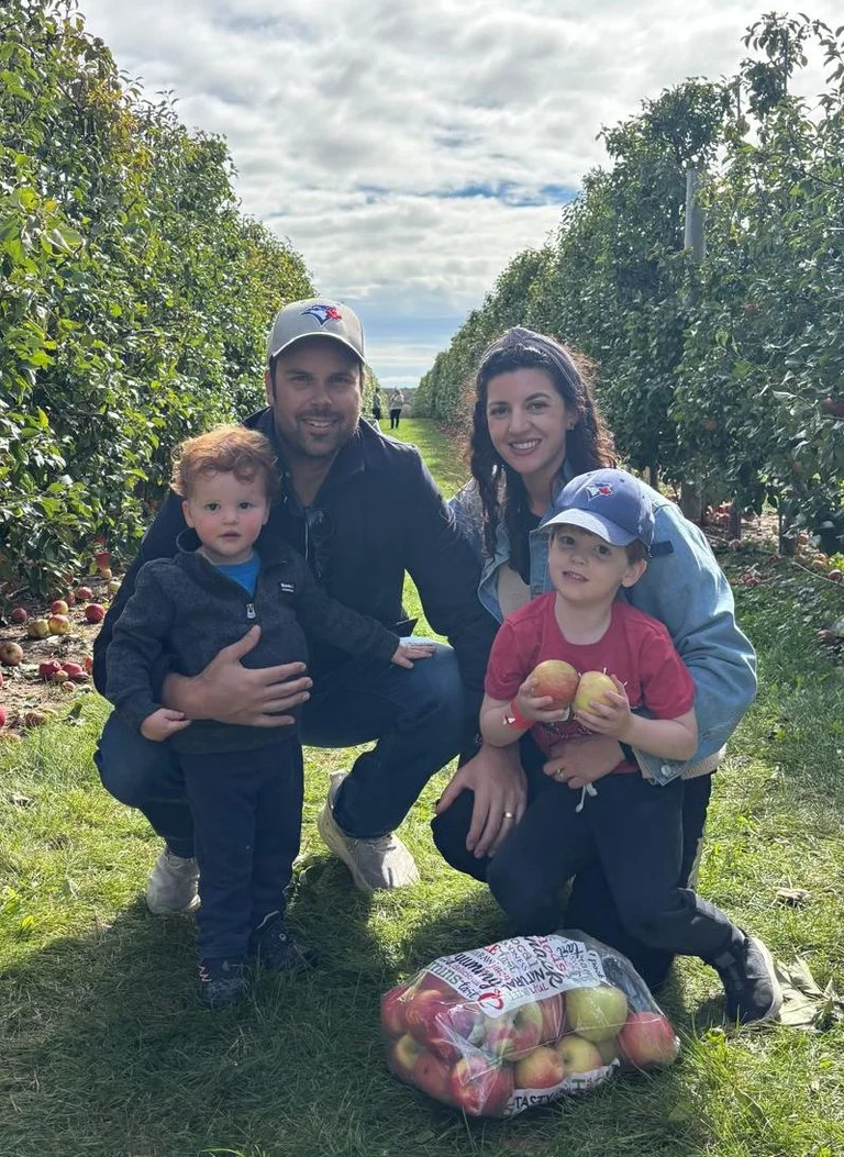 Rouge Camps founder Adam Buchnea and family.