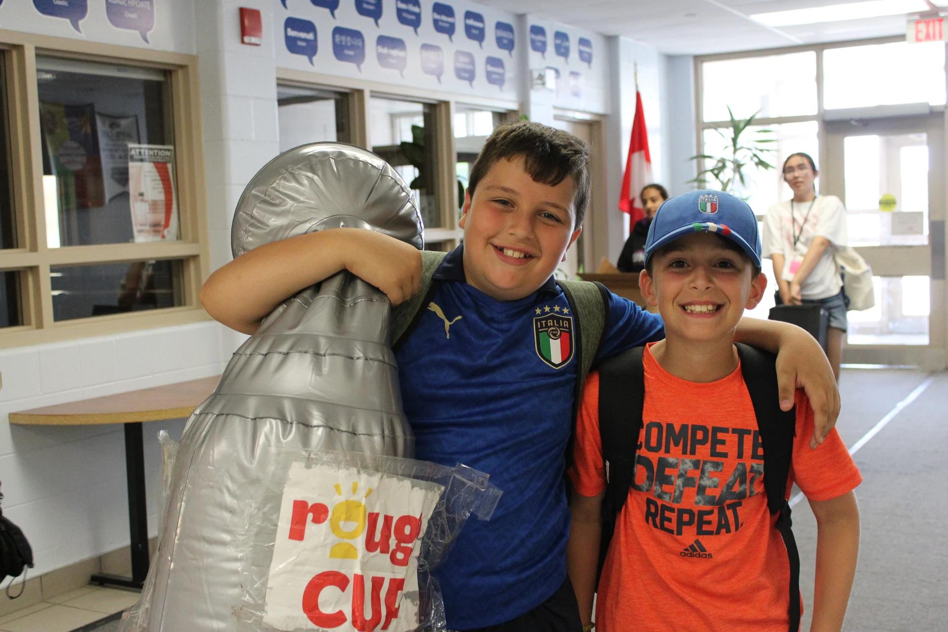 Rouge Cup winners posing with the stanley cup at Rouge Camps Richmond Hill.
