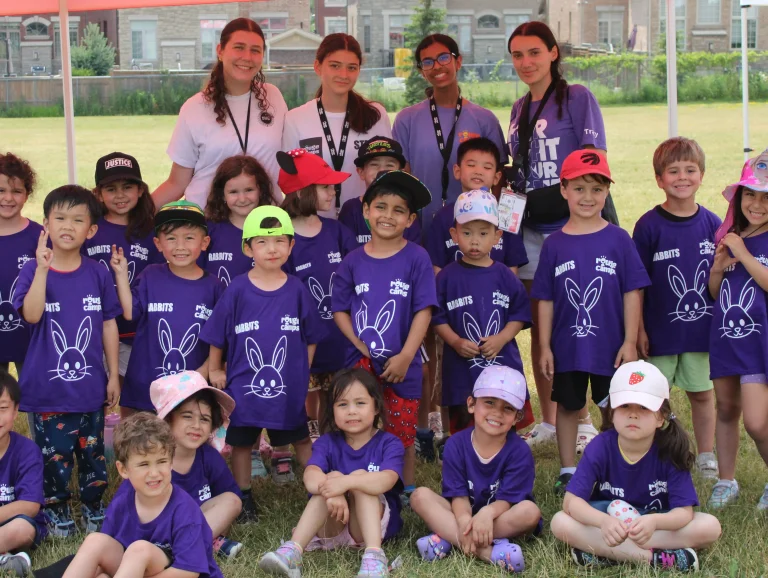 Rabbit cabin group at at Rouge Camps Richmond Hill.