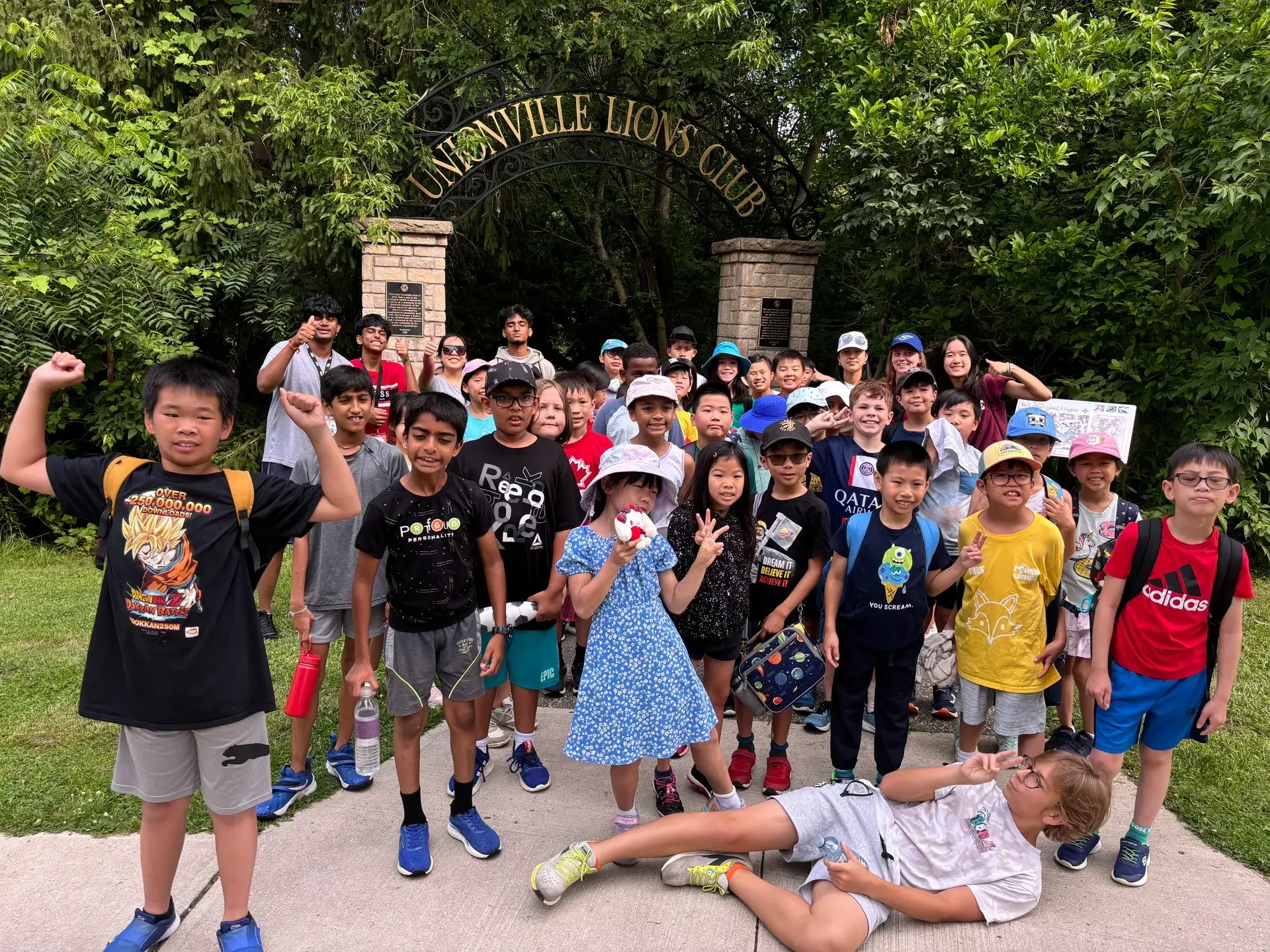 campers on a local field trip